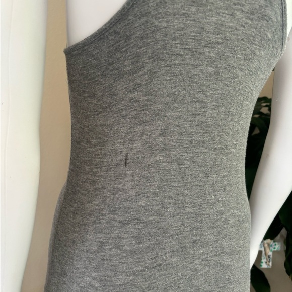 Romeo & Juliet Couture Gray Maxi Dress with Embellished V-Neck - Picture 5 of 9